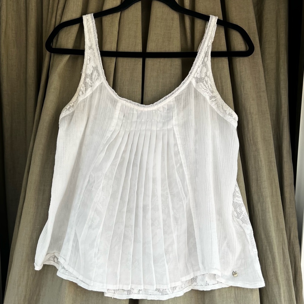 Abercrombie & Fitch white tank blouse